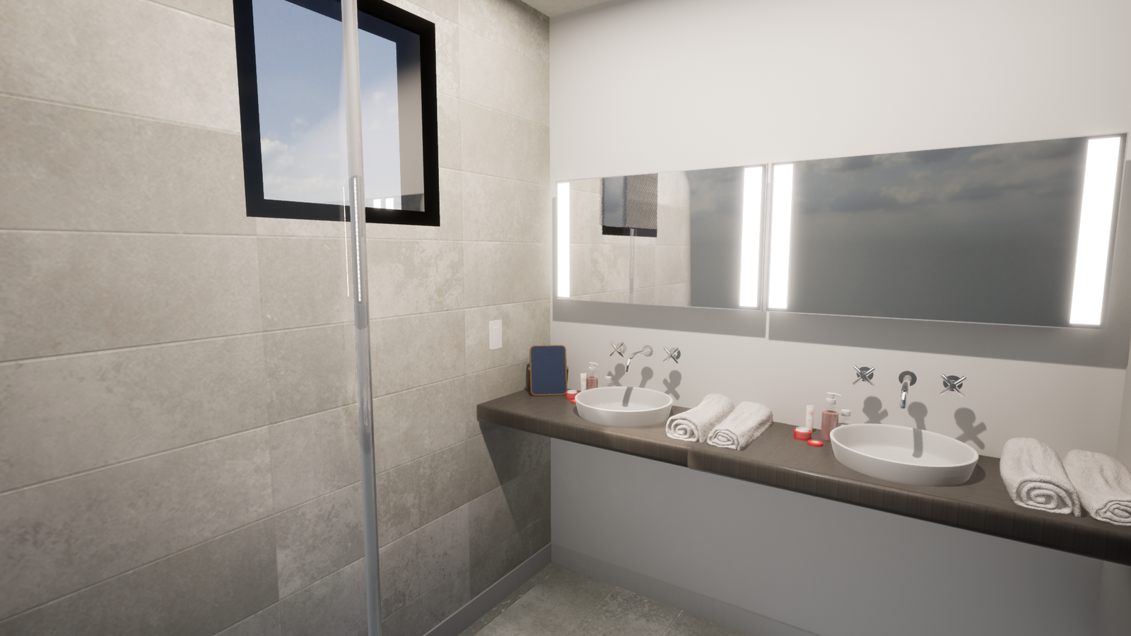 Main bathroom — Vivienda Unifamiliar Cota