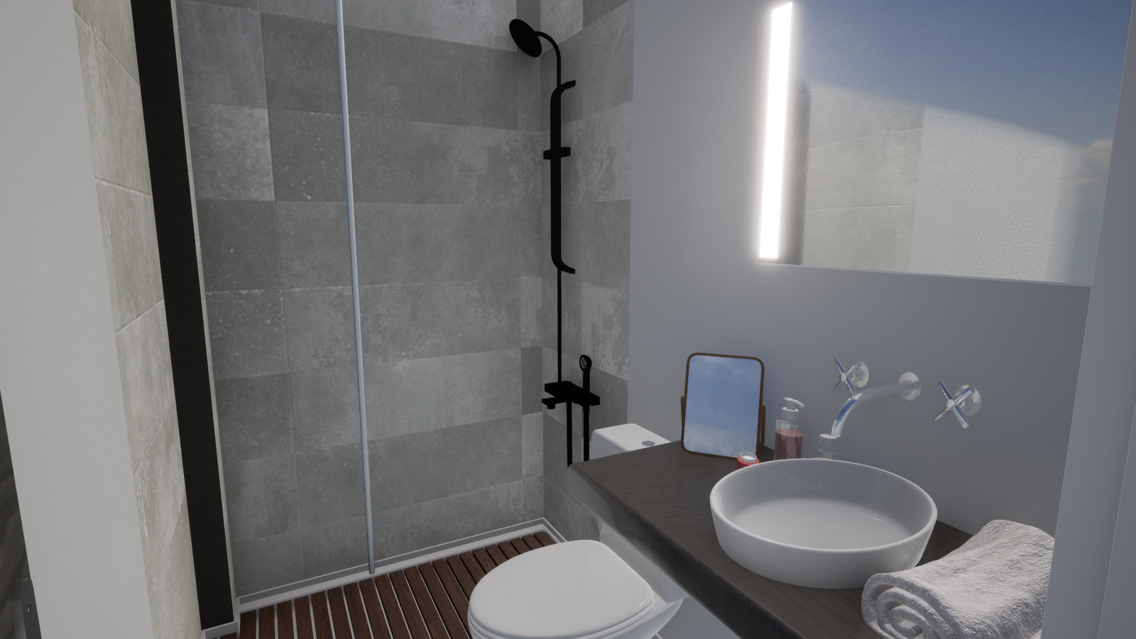 Secondary bathroom — Vivienda Unifamiliar Cota