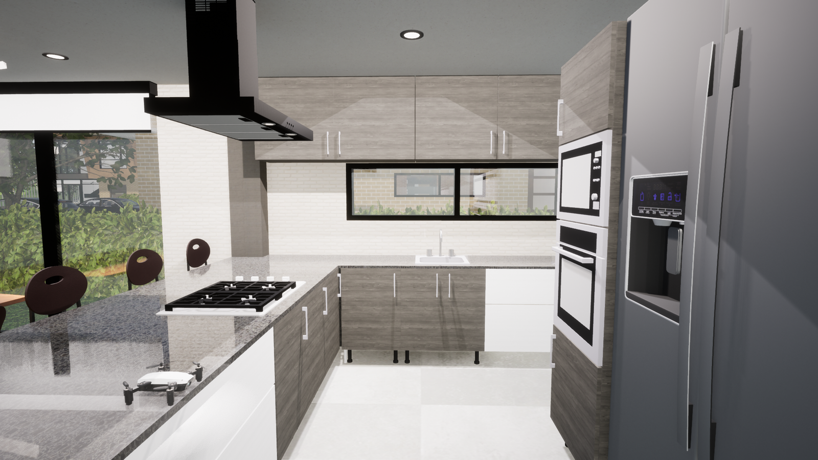 Cocina integrada — Sistemas Espaciales e Iluminación