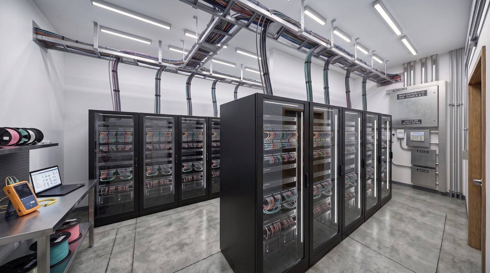 BIM modeling of a data center and server room
