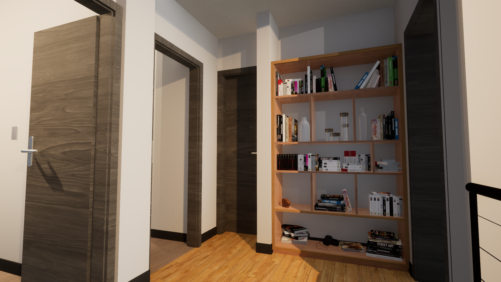 Bedroom hallway — Vivienda Unifamiliar Cota