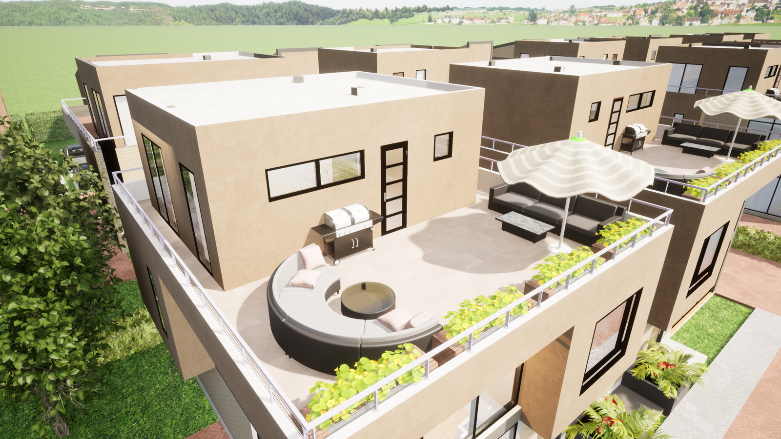 Rooftop terrace — Vivienda Unifamiliar Cota